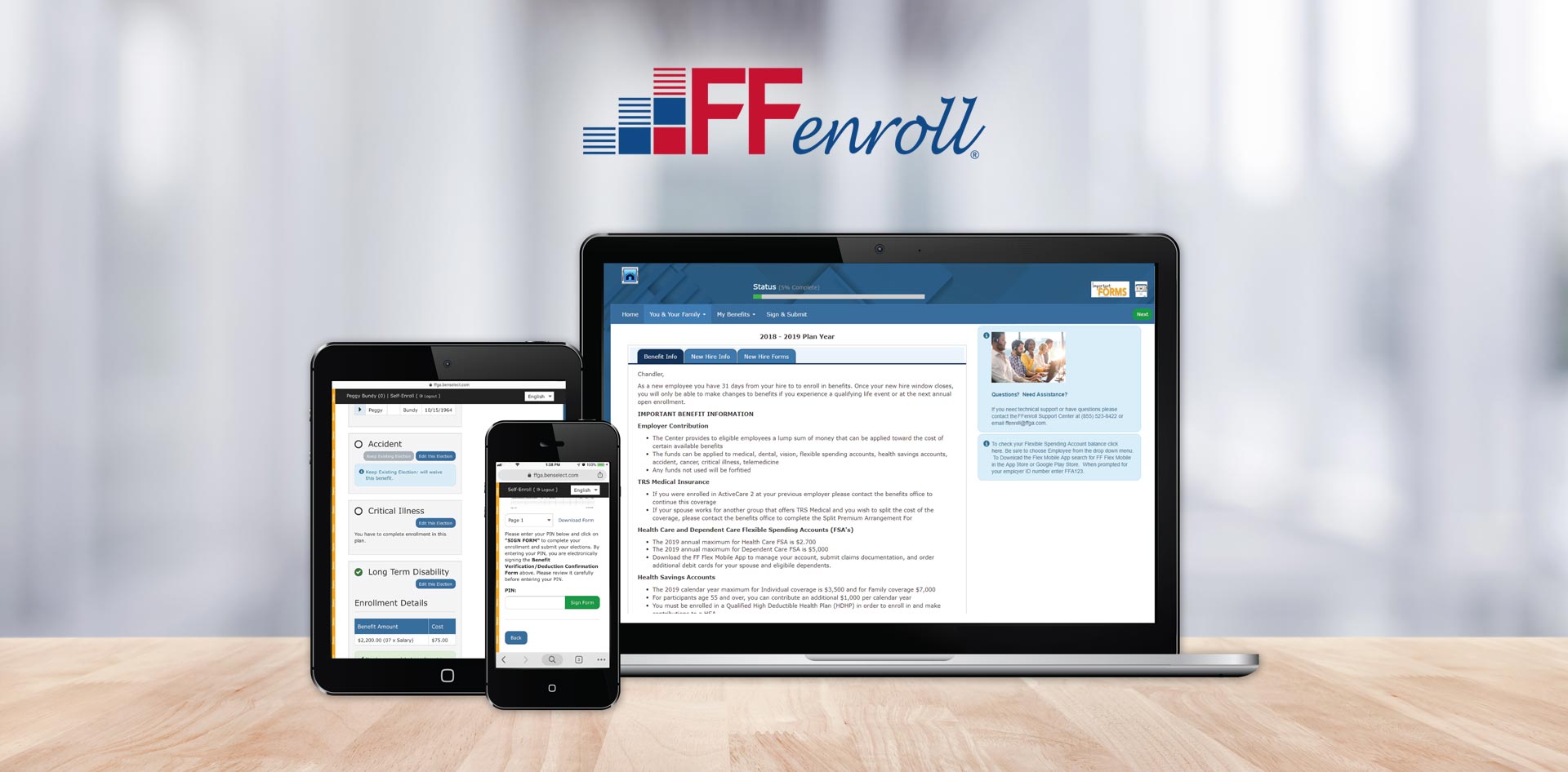 Online Benefits Enrollment Platform
